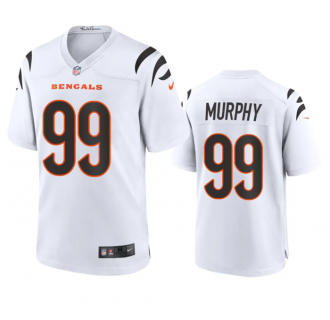 Men's Cincinnati Bengals #99 Myles Murphy White Stitched Game Jersey
