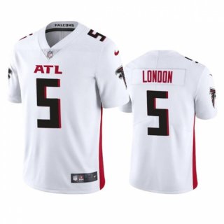 Nike Falcons #5 Drake London White 2022 NFL Draft Vapor Untouchable Limited Men Jersey