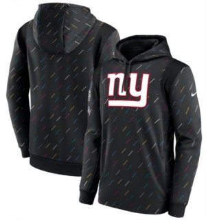 Nike New York Giants 2021 Charcoal Crucial Catch Therma Pullover Hoodie