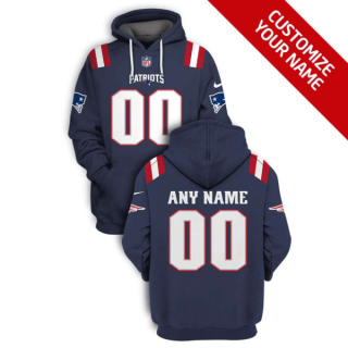 NFL Patriots Customized Navy 2021 Stitched New Hoodie