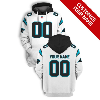 NFL Panthers Customized White 2021 Stitched New Hoodie