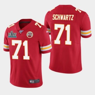 Nike Chiefs 71 Mitchell Schwartz Red Super Bowl LIV Vapor Untouchable Limited Men Jersey