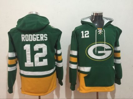 Nike Packers 12 Aaron Rodgers Green Hoodie Sweatshirt