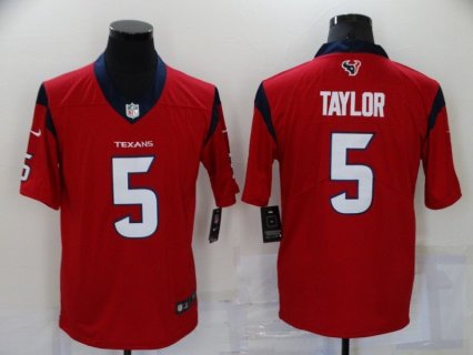 Nike Texans 5 Taylor Red Vapor Untouchable Limited Men Jersey
