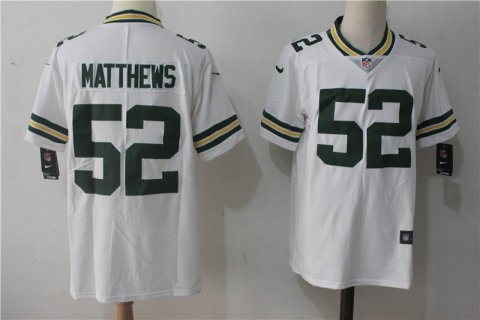 Nike Packers 52 Clay Matthews White Vapor Untouchable Limited Men Jersey