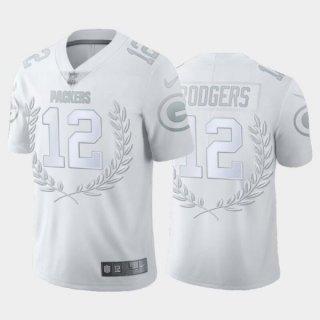 Nike Packers 12 Aaron Rodgers White Special Edition Limited Men Jersey