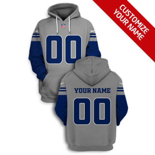 NFL Colts Customized Grey 2021 Stitched New Hoodie