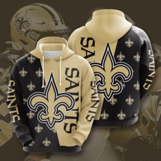 NFL New Orleans Saints 3D Print Team Logo Hoodie