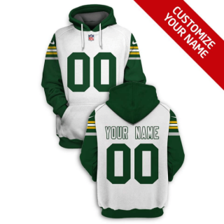 NFL Packers Customized White 2021 Stitched New Hoodie