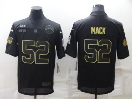 Nike Chargers 52 Khalil Mack Black Salute To Service Limited Men Jersey