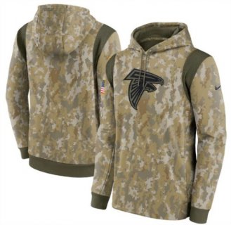 Nike Atlanta Falcons Camo 2021 Salute To Service Therma Performance Pullover Hoodie