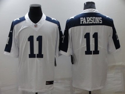 NFL Cowboys 11 Micah Parsons White Color Rush Limited Men Jersey
