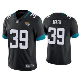 Nike Jaguars 39 Jamal Agnew 2021 Black Vapor Untouchable Limited Men Jersey