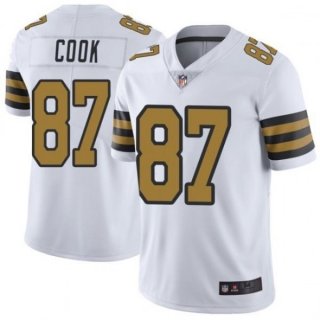 Nike Saints 87 Jared Cook White Color Rush Limited Men Jesey