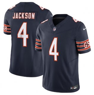 Men's Chicago Bears #4 Eddie Jackson Navy 2023 F.U.S.E. Vapor Untouchable Limited Stitched Football Jersey