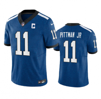 Men's Indianapolis Colts #11 Michael Pittman Jr. Royal 2023 F.U.S.E. Indiana Nights Limited Stitched Football Jersey
