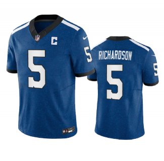 Men's Indianapolis Colts #5 Anthony Richardson Royal 2023 F.U.S.E. Indiana Nights Limited Stitched Football Jersey