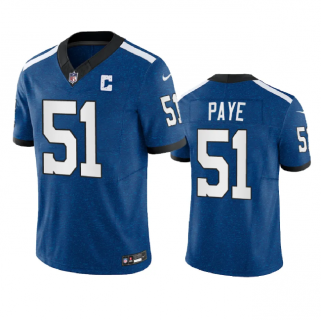 Men's Indianapolis Colts #51 Kwity Paye Indiana Nights Royal 2023 F.U.S.E. Indiana Nights Limited Stitched Football Jersey