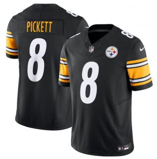 Men's Pittsburgh Steelers #8 Kenny Pickett Black 2023 F.U.S.E. Vapor Untouchable Limited Jersey
