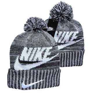 Nike Grey White Knit Hat