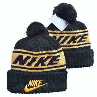 Nike Black Gold Knit Hat